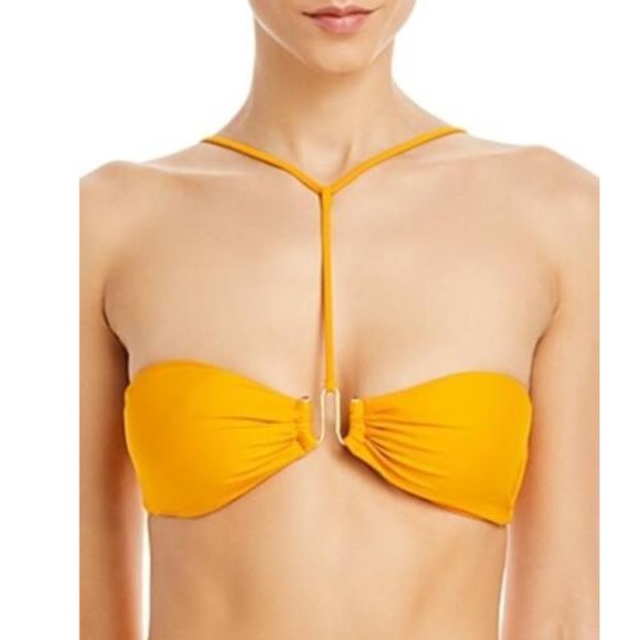 Cult Gaia Ceres Bandeau Bikini Top Marigold Size M 0138 - Picture 1 of 1